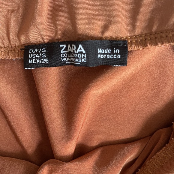 Zara light brown asymmetrical skirt - Picture 7 of 8